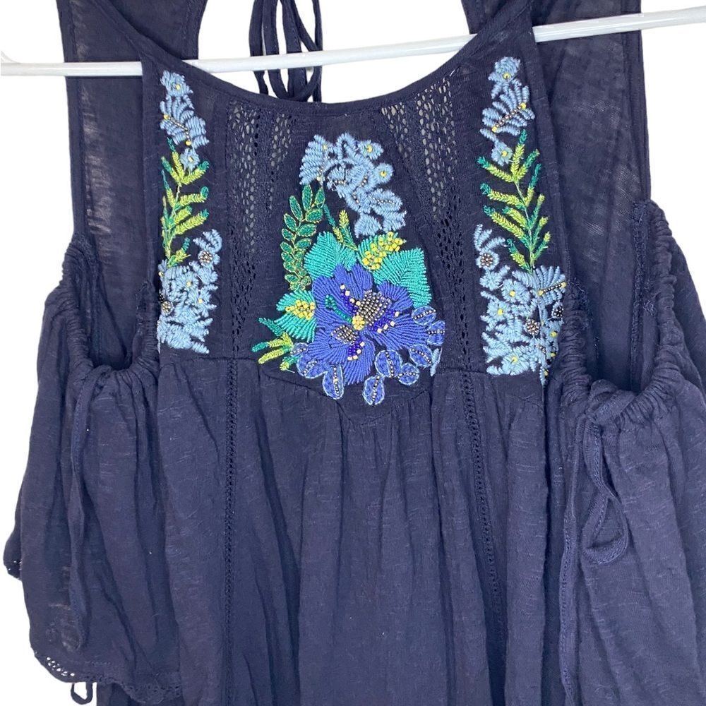 FREE PEOPLE Fast Times Cold Shoulder Top s - Picture 6 of 10